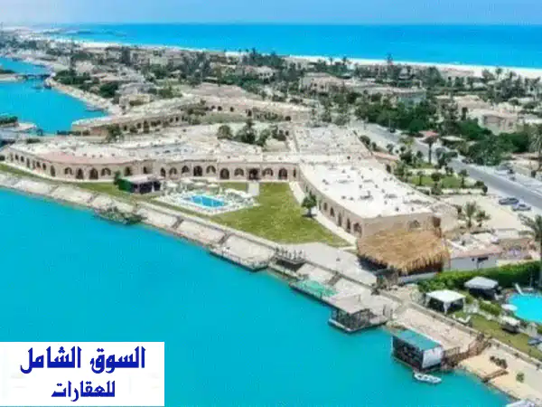 شاليه فاخر بفيو بانورامي على البحر في مارينا 5 - الساحل الشمالي