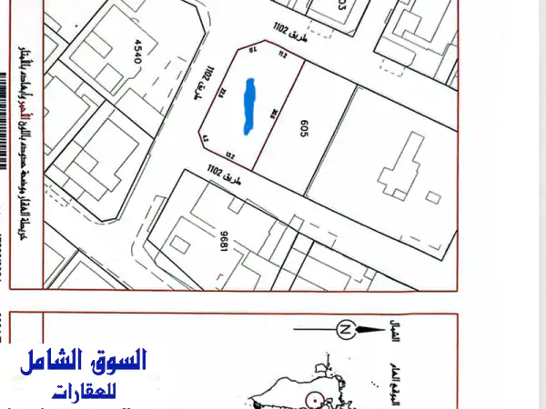 فرصة ذهبية! أرضين زاوية للبيع في الرفاع 2 -...