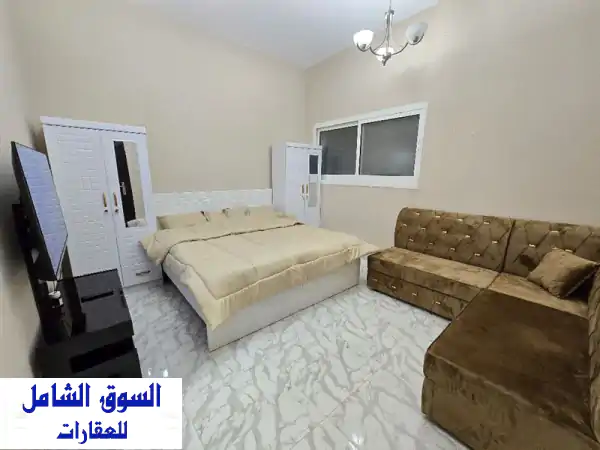 استوديو مفروش فاخر للإيجار في عجمان - الراشدية...