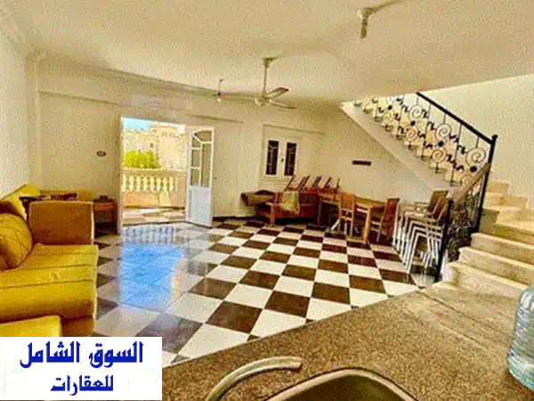 شاليه أرضي فاخر على حمام السباحة بالساحل الشمالي - فرصة ذهبية!