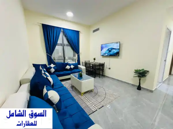 شقة مفروشة فاخرة في كورنيش عجمان - إطلالة بحرية...