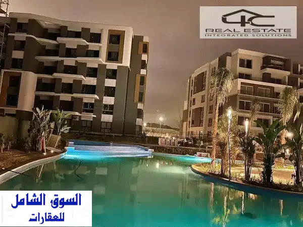 شقة كورنر فاخرة بـ بالم هيلز - بحري على لاجون!...