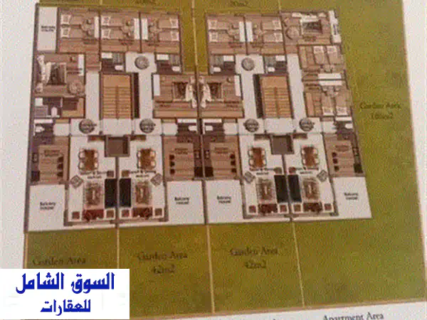 شقة فاخرة للبيع في مغدوشة - إطلالة جبلية خلابة! 150 متر مربع
