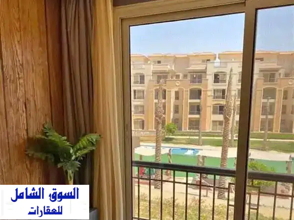 شقة فاخرة 166م بحديقة خاصة 60م في كمبوند ستون بارك...