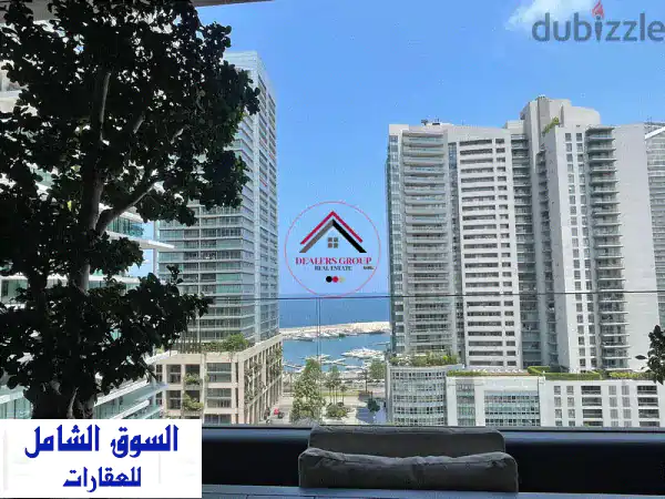 شقة فاخرة للبيع في وسط بيروت - إطلالة بحرية خلابة!