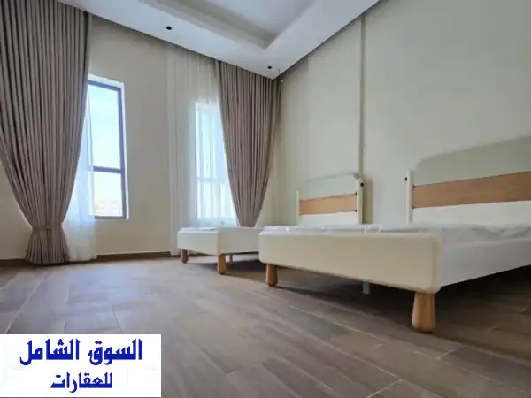 شقة مفروشة بالكامل في الحد الجديد - إطلالة رائعة وراحة فائقة!