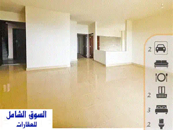 شقة فاخرة للبيع في كورنيش الحمراء - مساحة 105 متر، غرفتين نوم، مواقف سيارات