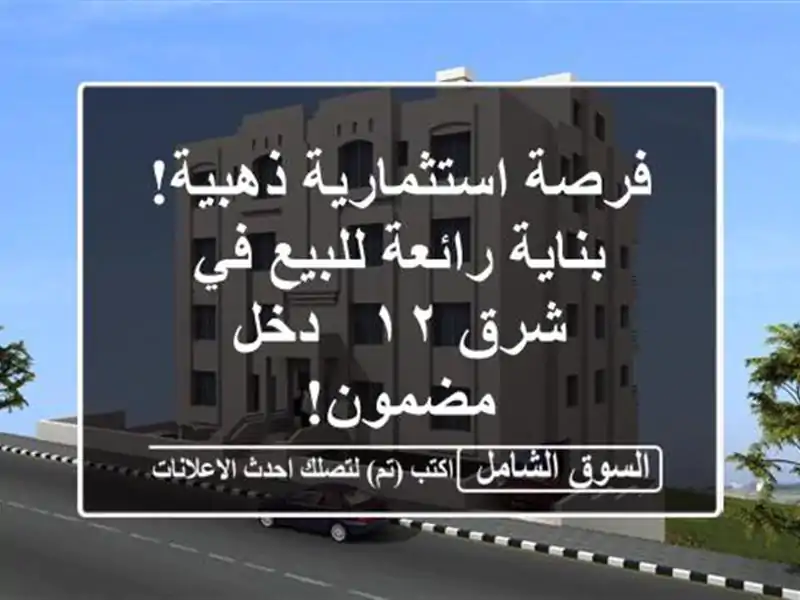 فرصة استثمارية ذهبية! بناية رائعة للبيع في شرق ١٢ -...