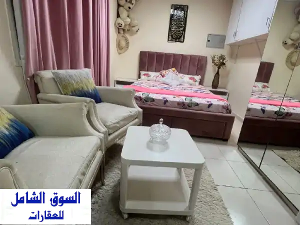 استوديو فاخر في الراشدية، عجمان | 2500 درهم شامل...