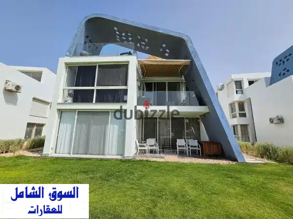 شاليه فاخر مُشَطَّب بفيو بحر خلاب في فوكا باي...