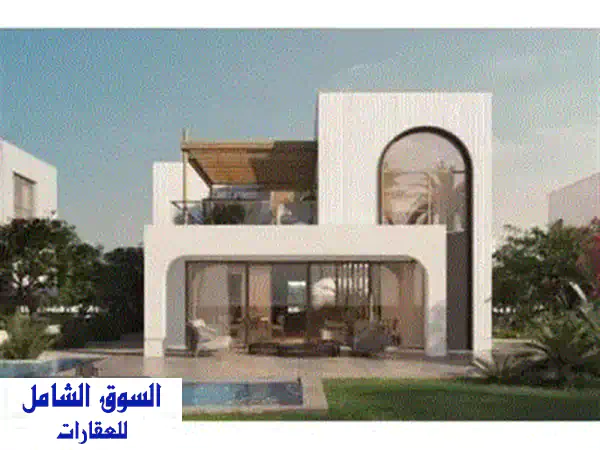 شاليه فاخر دورين في هاسيندا راس الحمراء | صف أول على اللاجون | مقدم ٥٦٠ ألف فقط!