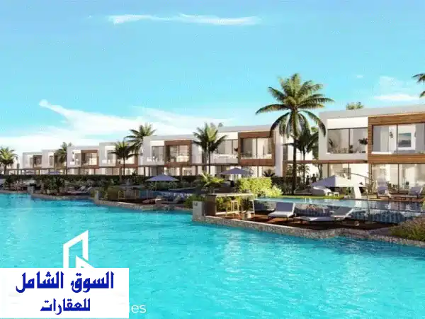 شاليه للبيع في هاسيندا باي الساحل الشمالي بفيو...