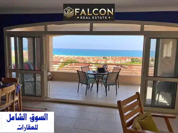 شالية صف اول على البحر ( بتشطيب vip ) وأقساط حتى 10...