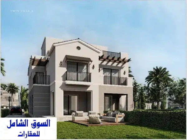 توين هاوس بموقع مميز بالتقسيط في هايد بارك