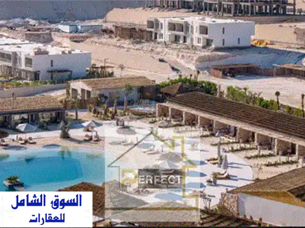 شاليه فاخر للبيع في ماونتن فيو راس الحكمة - استلام فوري! (132م + جاردن 100م)