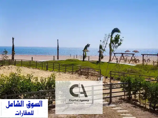 شاليه بحري فاخر في بوهو العين السخنة بمقدم 10 ألف...