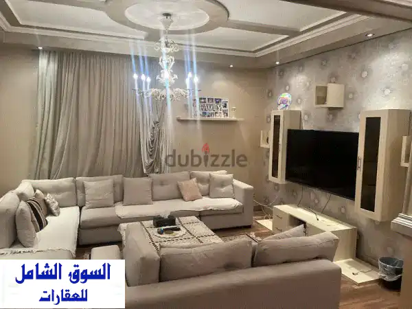 شقة فاخرة مفروشة للإيجار في النرجس فيلات - أمام...