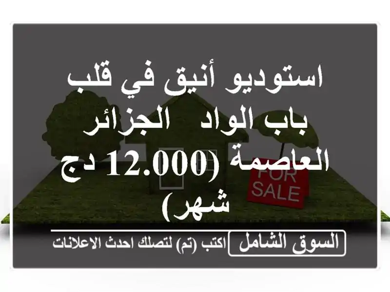 استوديو أنيق في قلب باب الواد - الجزائر العاصمة...