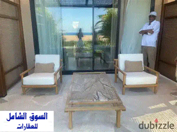 شاليه غرفتين فاخر في سي شور راس الحكمة بسعر لا يُصدق! مقدم 3.8 مليون فقط!