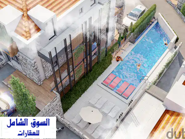 شاليه فاخر للبيع في مشمش، جبيل - مساحة 160 متر + تراس...