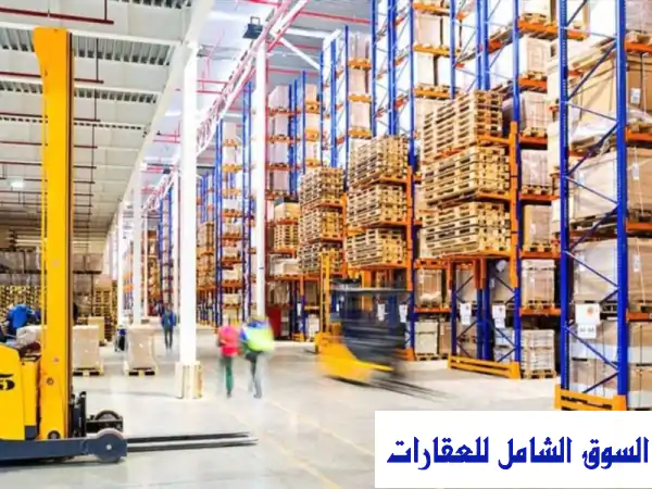 مخزن استثنائي 3300 متر مربع في أبو رواش - جاهز...
