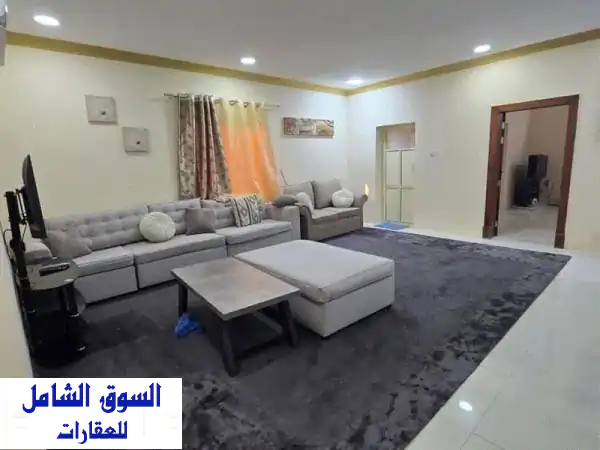 شقة مفروشة للإيجار في الحد مكونة من غرفتين...