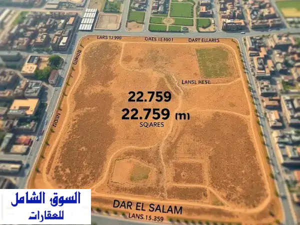 أرض استثمارية نادرة للبيع في دار السلام - 22,759 م² -...