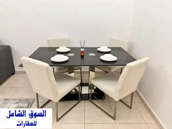 شقة مفروشة فاخرة بغرفة نوم واحدة في عجمان -...