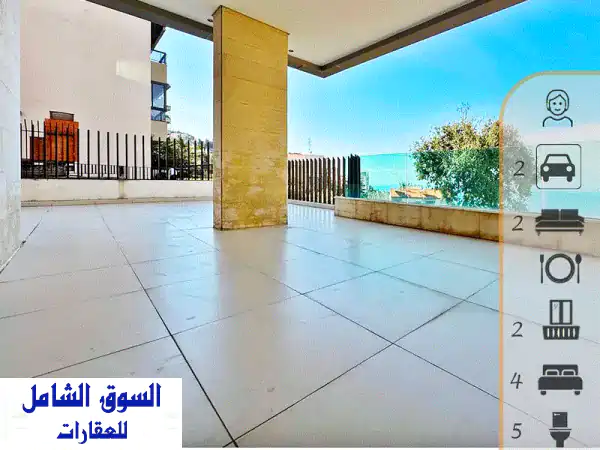 شقة فاخرة للبيع بمطارلب - إطلالة بحرية وجبلية خلابة!...