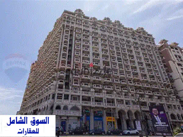 شقة فاخرة للبيع في برج براند - الإسكندرية | فيو خلاب على حدائق الشلالات!