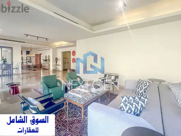 شقة فاخرة للإيجار في قريطم - 600 متر مربع مفروشة بالكامل