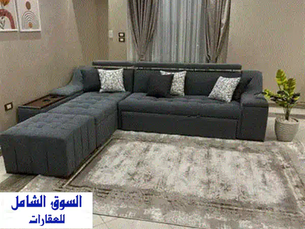 شقة مفروشة فاخرة للإيجار في كمبوند ازاد - التجمع الخامس | قرب الجامعة الأمريكية