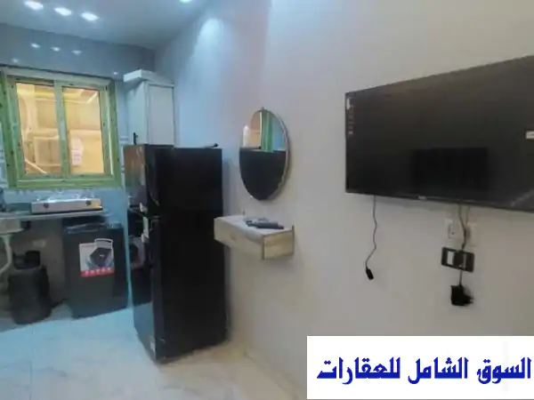 استوديو مفروش فاخر للإيجار في 6 أكتوبر - الحي الأول -  قريب من كل شيء!