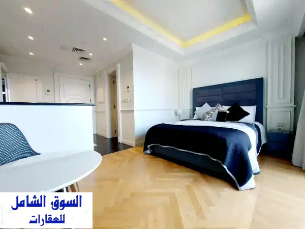 شقة فاخرة مُفروشة بالكامل في وسط بيروت - إطلالة...