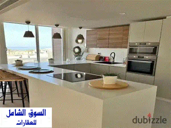 شاليه فاخر 103م² بفيو لاجون ساحر في هاسيندا ووترز - بالم هيلز! ٥٪؜ مقدم فقط!