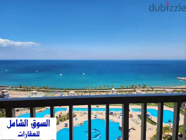شالية فاخر للإيجار في بورتو السخنة - إطلالة مميزة...