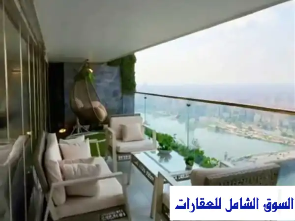 شقة فندقية فاخرة مطلة على النيل في الدقي - إيجار...