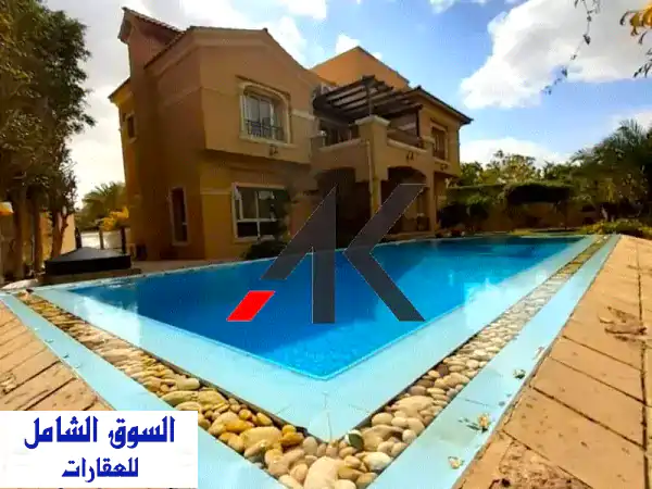 فيلا فاخرة للبيع في قطامية هيلز - حمام سباحة،...