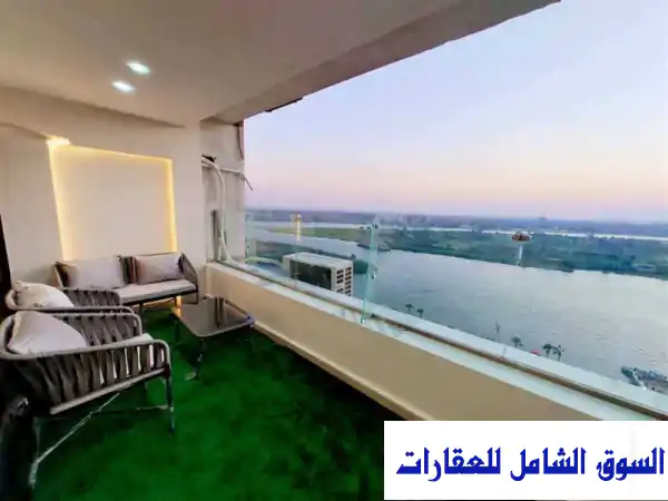 شقة فندقية فاخرة على النيل مباشرة المعادي |...