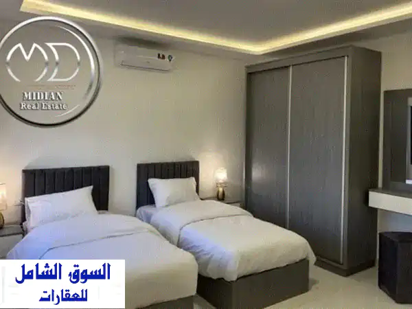 تلاع العلي: شقق مفروشة فاخرة للإيجار | 100م² | تشطيبات فندقية | إطلالة ساحرة | رقم 7255
