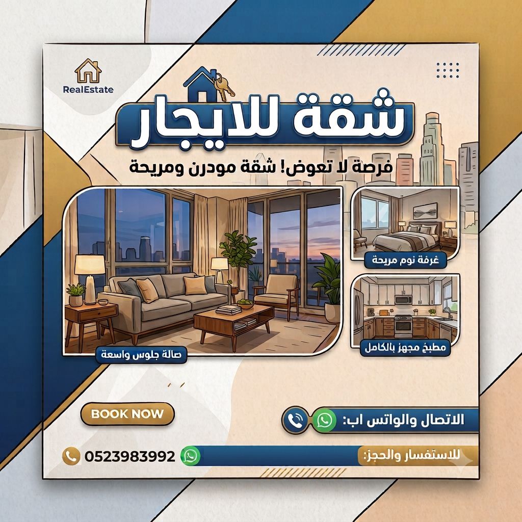 شقه للإيجار فى جزيرة الريم