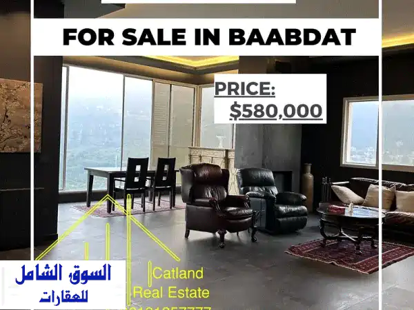 دوبلكس الأحلام للبيع في بعبدات 330م² | إطلالة...