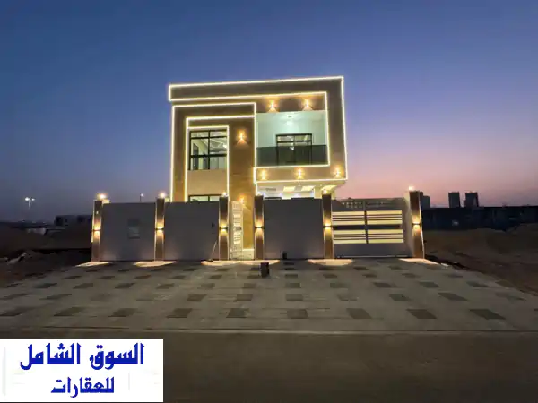 فيلا فخمة للبيع في عجمان | الواحة 1 | 6 غرف ماستر | شامل رسوم التسجيل