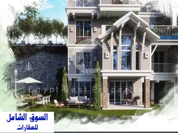 توين هاوس فاخر للبيع 271م² بحديقة 189م² | كمبوند جويا الشيخ زايد الجديدة على الدائري الأوسطي