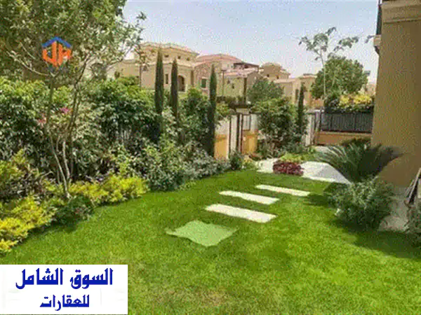 فيلا فندقية فاخرة مفروشة بالكامل للإيجار بالتجمع الخامس | مسبح خاص بكمبوند القطامية ديونز (Katameya Dunes)