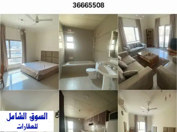 شقة مفروشة للإيجار بالحد: غرفتين، حمامين، شامل EWA حتى...