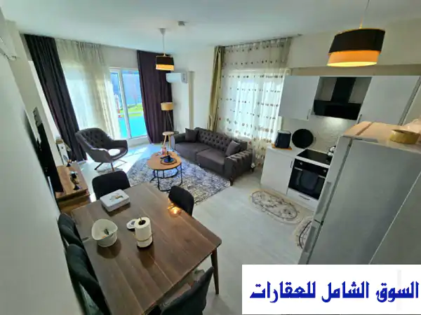 فرصة استثمارية سكنية ذهبية للبيع شقة 2+1 مفروشة...