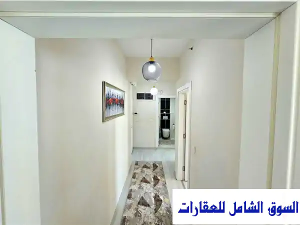 للبيع شقة مفروشة 2+1 فاخرة ضمن مجمع الشفق الذي يبعد 1.5 كلم فقط عن محطة المتروبوس في أسنيورت اسطنبو مفروش Zafer إسطنبول