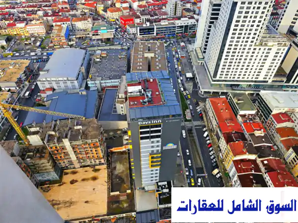 فرصة استثمارية وسكنية ذهبية للبيع شقة فارغة 1+1 شبة جديدة ومميزة ضمن المجمع الجديد غوموش بانوراما في Zafer أسنيورت إسطنبول