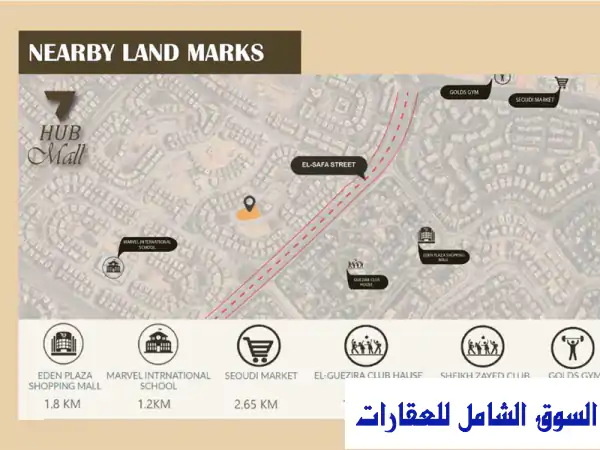 محل للبيع بالشيخ زايد | استلام فوري بالتقسيط 60 شهر | 36م+15م خارجي بمول 7HUB قلب 6 أكتوبر